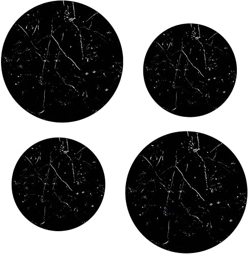Cubiertas para quemador de estufa eléctrica, parte superior para expandir la decoración de estufa de espacio de mostrador (mármol negro)