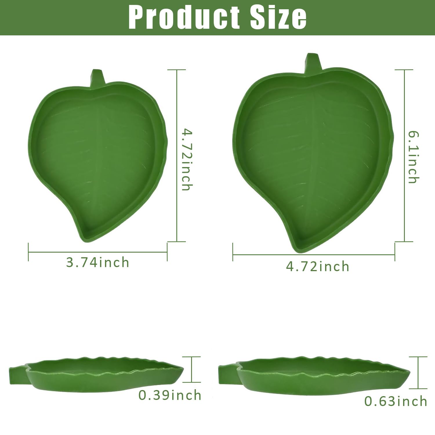 2 Pièces Assiette de Bol d'eau de Nourriture, Bol Alimentaire Reptiles, Bol à Boire pour Maison de Tortue, Assiette de Nourriture de Tortue, pour Boire et Manger des Animaux de Compagnie