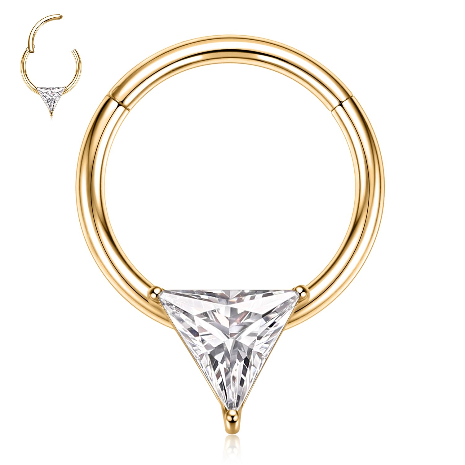 hengkaixuan Unique Animal Shape Septum Nose Ring Septum Jewellery 16G Daith Earrings Surgical Steel Nose Hoop Septum Clicker Conch Piercing Jewellery Rook Helix Tragus Cartilage Lobe Hoop Earring — view 22