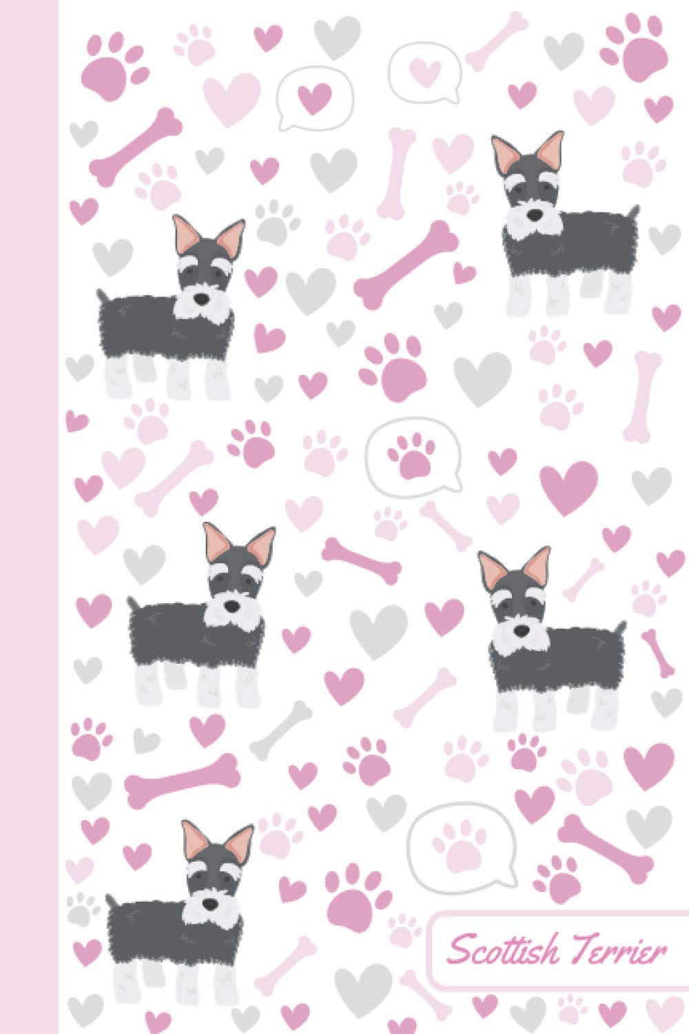 Scottish Terrier: Dog Notebook | Cute, Funny Diary | (Scottish Terrier Dogs Lovers) Journal | 6x9 | 110 Pages | Blank Lined Journal For Gift