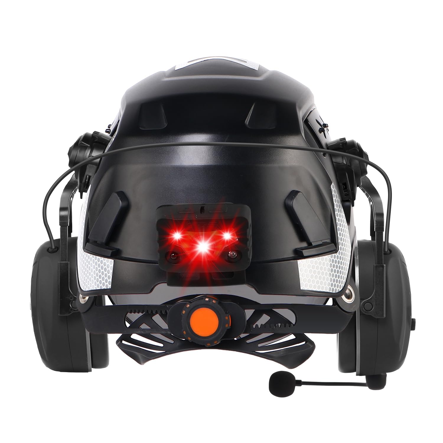GREEN DEVIL VOLTEK Vent AIR Ultimate Set - Höhenarbeits-Schutzhelm EN12492 + Shield LD Bluetooth Gehörschutz + Getöntes Ersatzvisier + Intelligente Helmleuchte