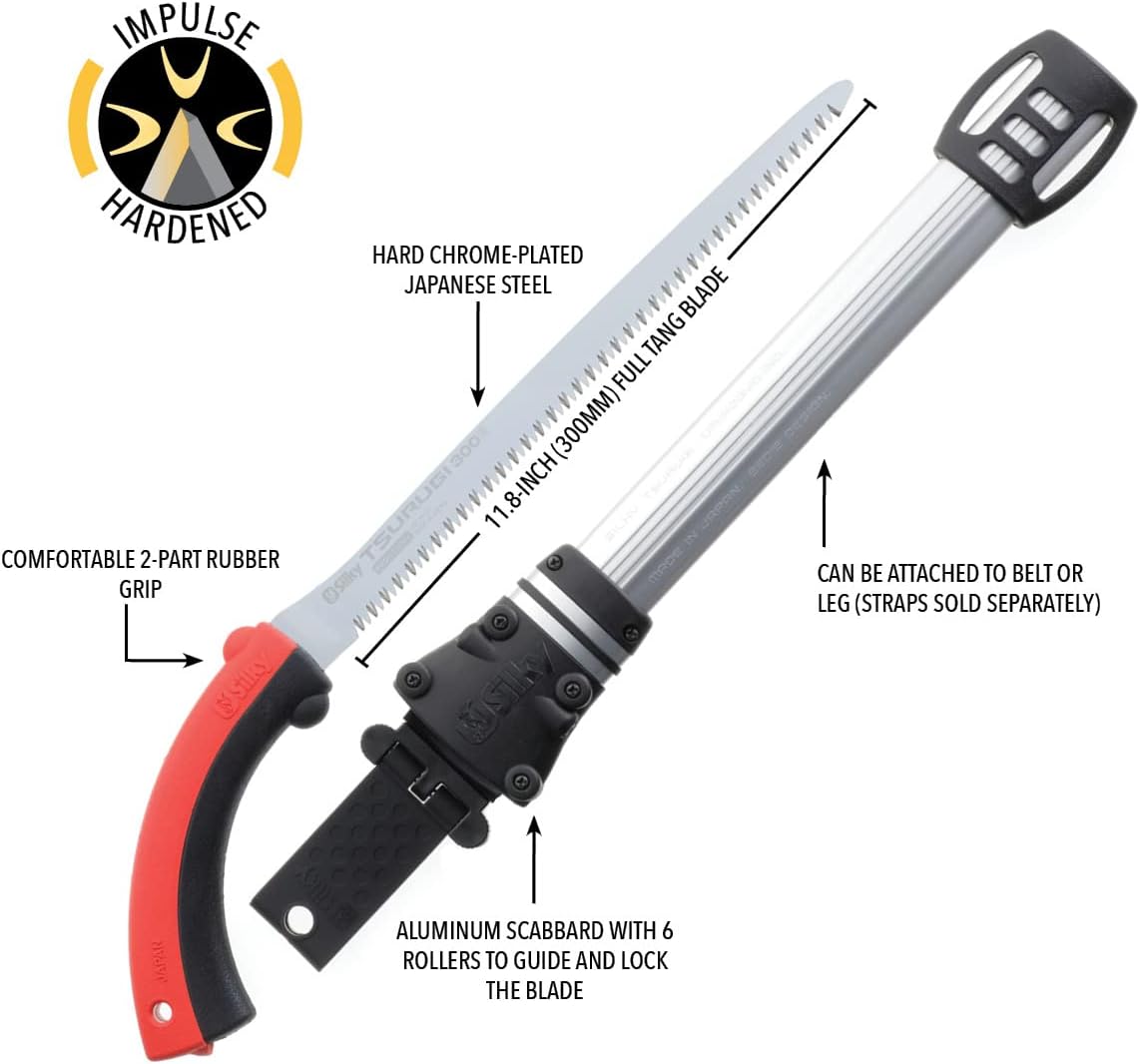 Silky Professional Series TSURUGI Straight Hand Saw 300mm Large Teeth (450-30)