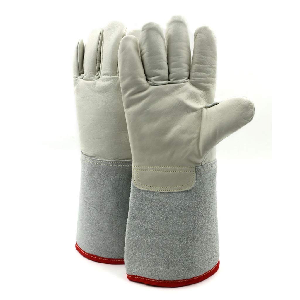 HYL0 150 Degree Low Temperature Resistant Gloves, Leather Material Anti-liquid Nitrogen Cold Gloves, Suitable For LNG Filling Station Dry Ice Cold Storage ZZBiao