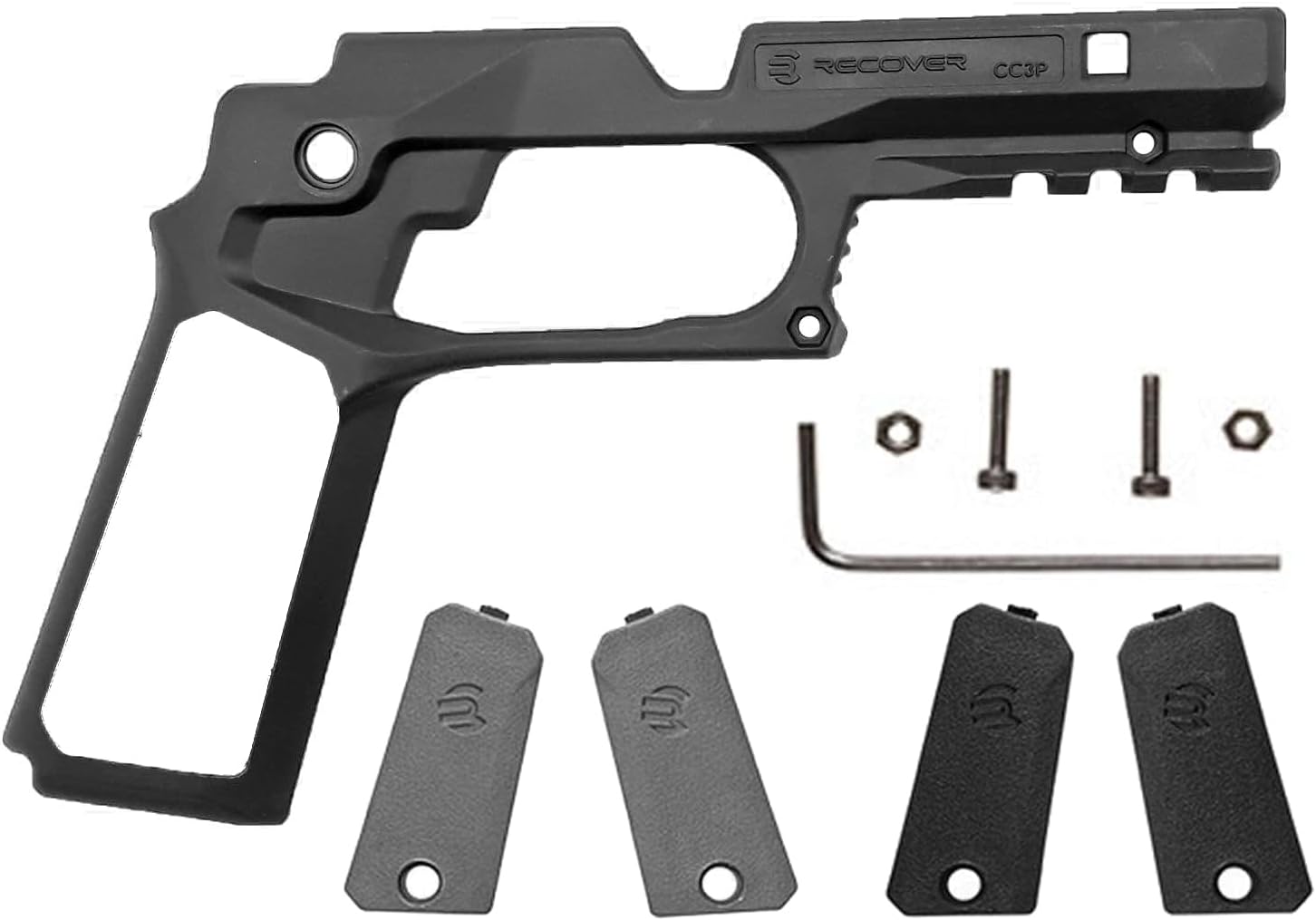 Recover CC3P Rail Adapter with Interchangeable Panels Compatible with Full Size 1911 Single Stack