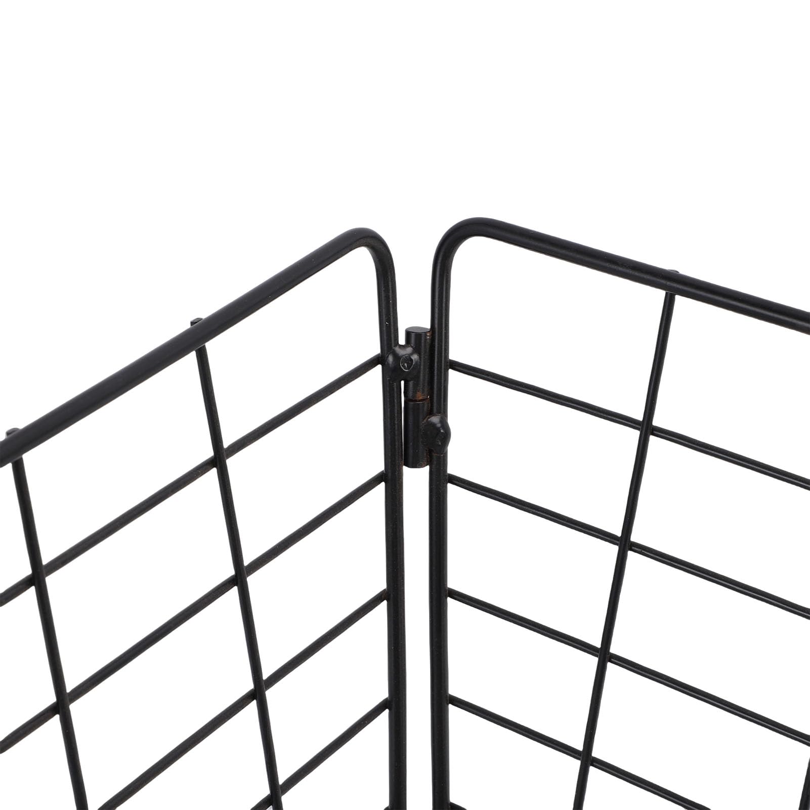Cesta Trasera para Scooter, Cesta Plegable de Metal para Scooter de Movilidad para Compras, Almacenamiento Espacioso con Receptor de 1 Pulgada, Compatible con la mayoría de los