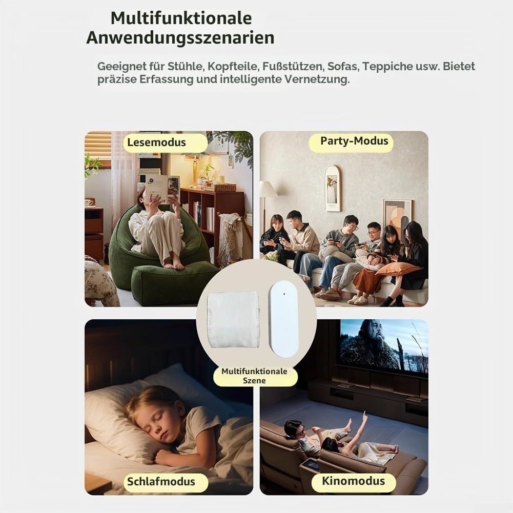 Für Tuya Smart Drucksensor Anwesenheitserkennung, Remote-Erinnerung für Zigbee für Smart Home Automation (70 cm)