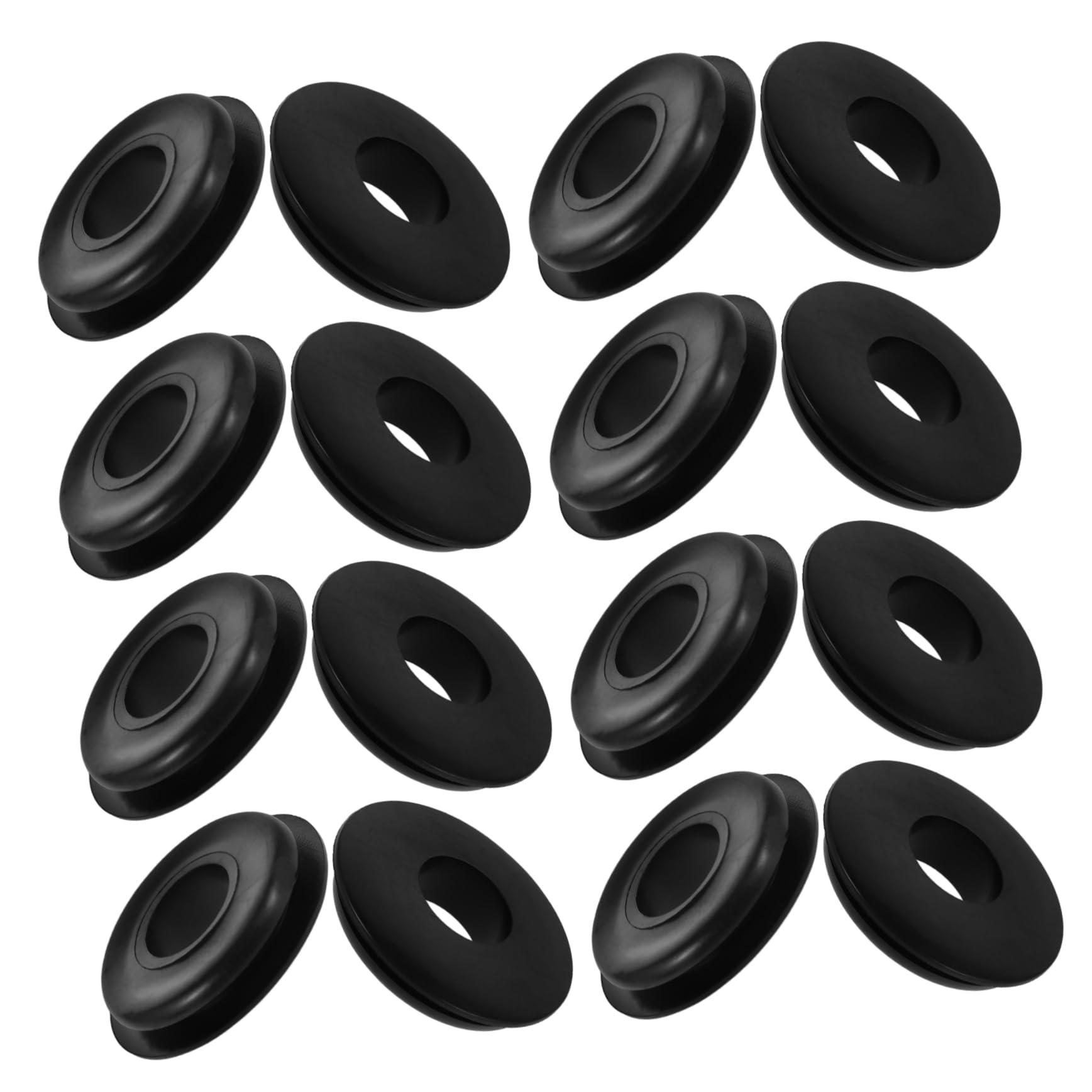 MAGICLULU Juego de 100 Juntas de Goma Negro para Válvulas Manuales Diseño y Alto Rendimiento de Sellado Adecuado para Sellos de Remolque y Mangueras