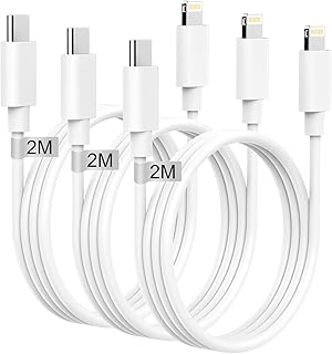 USB C to Lightning Cable 6ft 3Pack[Apple MFi Certified], iPhone Cable 6ft iPhone Charger Cable Apple Charger Cable Cord Type C to Lightning Cable Fast Charging for iPhone 14 13 12 Pro Max/11/XS/X/iPad