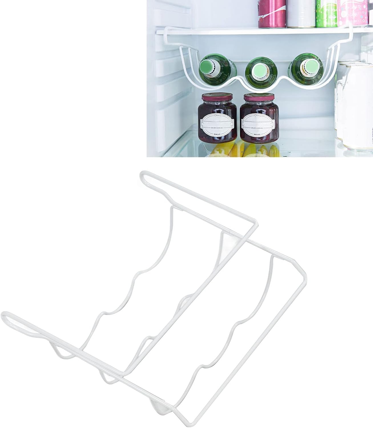 KWQBHW Fridge Wine Rack Water Bottle Holder Refrigerator