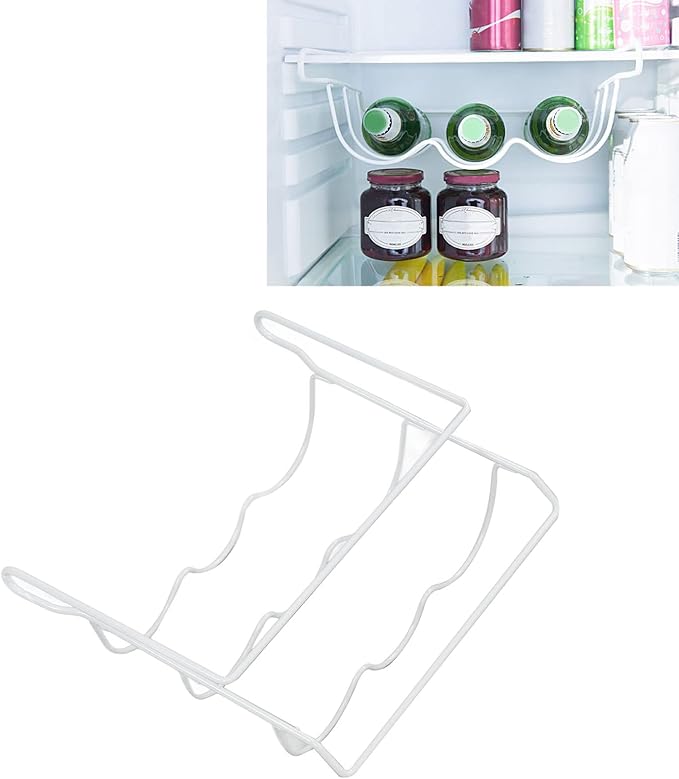 Estante para botellas de vino Cyrank, 3 botellas, metal miniatura 6