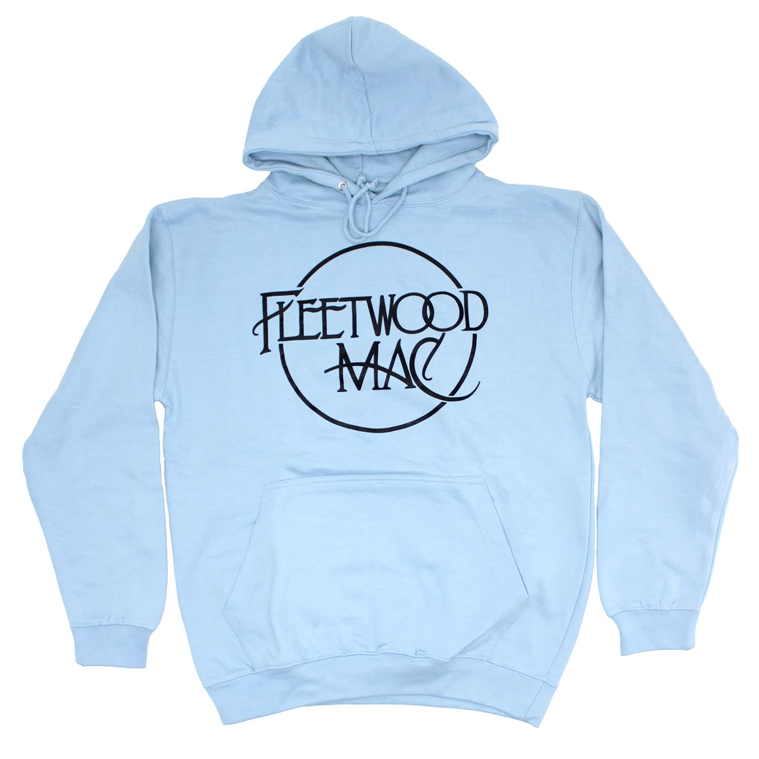 Fleetwood Mac Hoodie Classic Band Logo Official Unisex Light Blue Pullover M