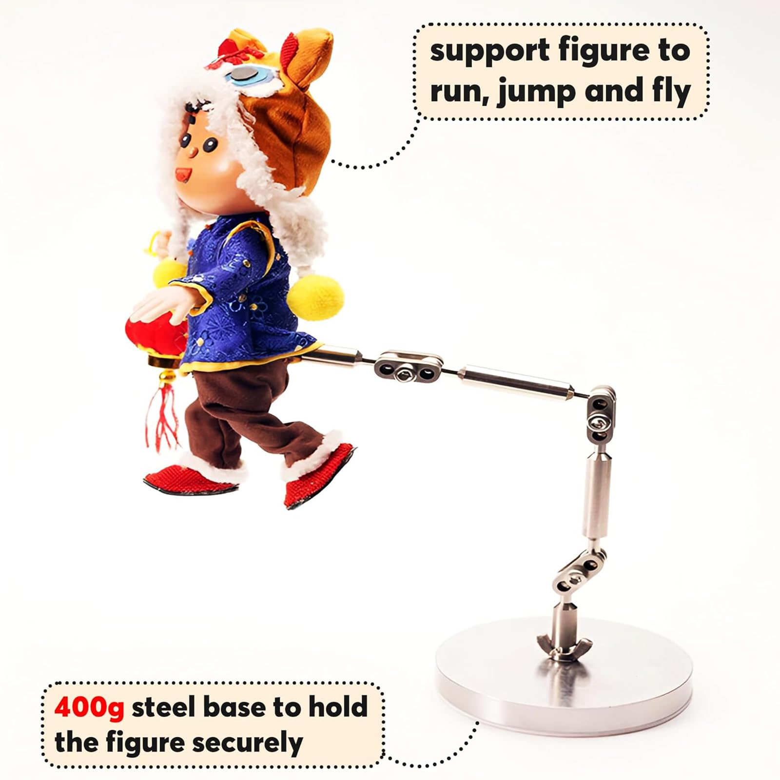 Armature Rigging System pour l'animation Stop Motion, Acier Inoxydable Rig Arm, DIY Stop Motion Armature Kits, 3-Stage Adjustment, pour Les débutants