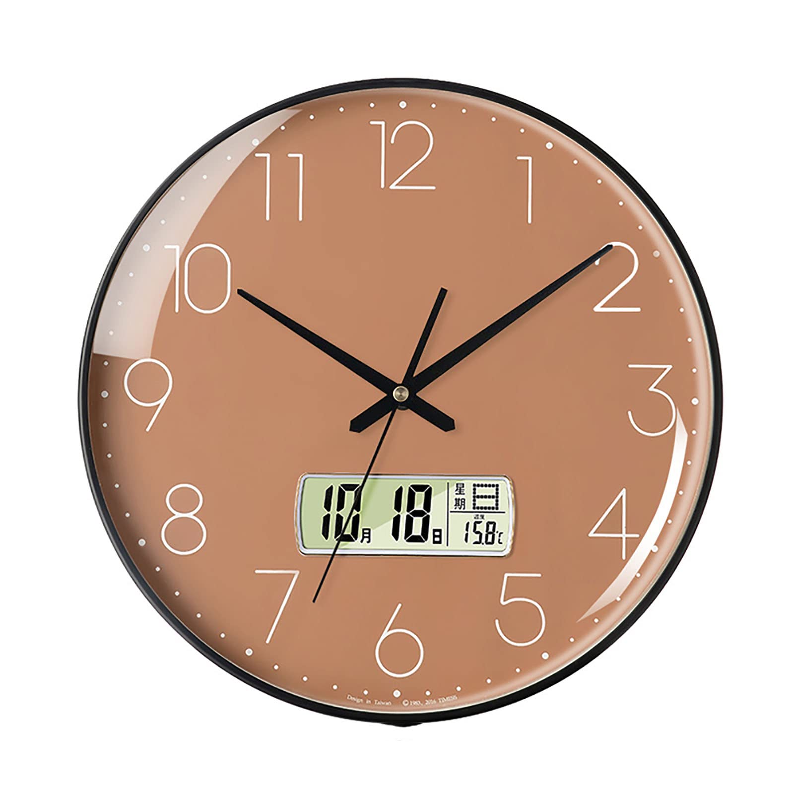 Horloge murale silencieuse lisible pour retrouver le calme JATIBOSH
