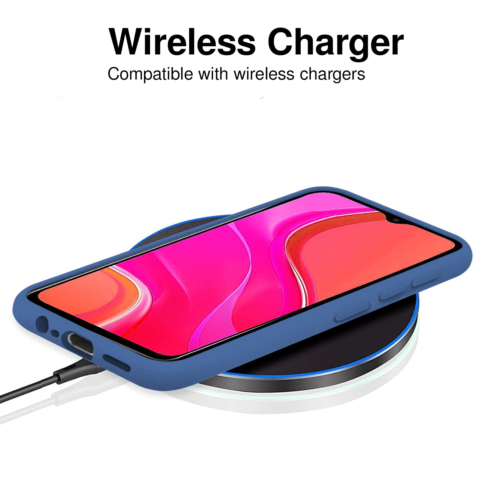 TBOC Cover Compatibile Con Xiaomi Redmi 9A [6.53"] Custodia Rigida [Turchese] Silicone Liquido [Sensazione Morbida] Fodera Interna Microfibra [Protegge Fotocamera] Antiscivole Resistente Graffi