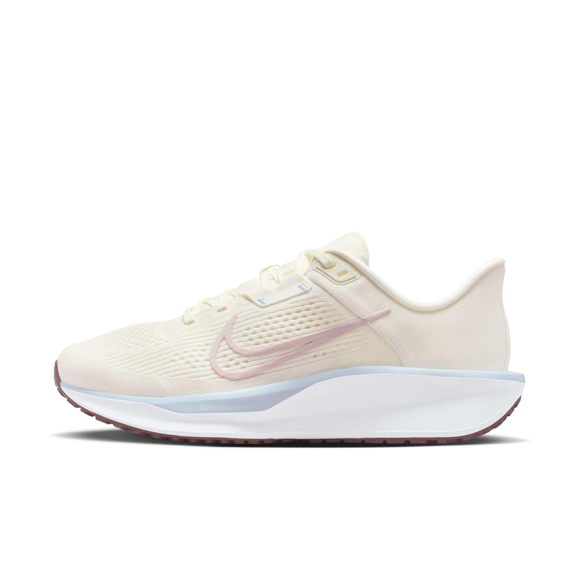 Nike Women's Quest 6 Road Running Shoes, Sail/Particle Rose-Hydrogen Blue-Tattoo, 10