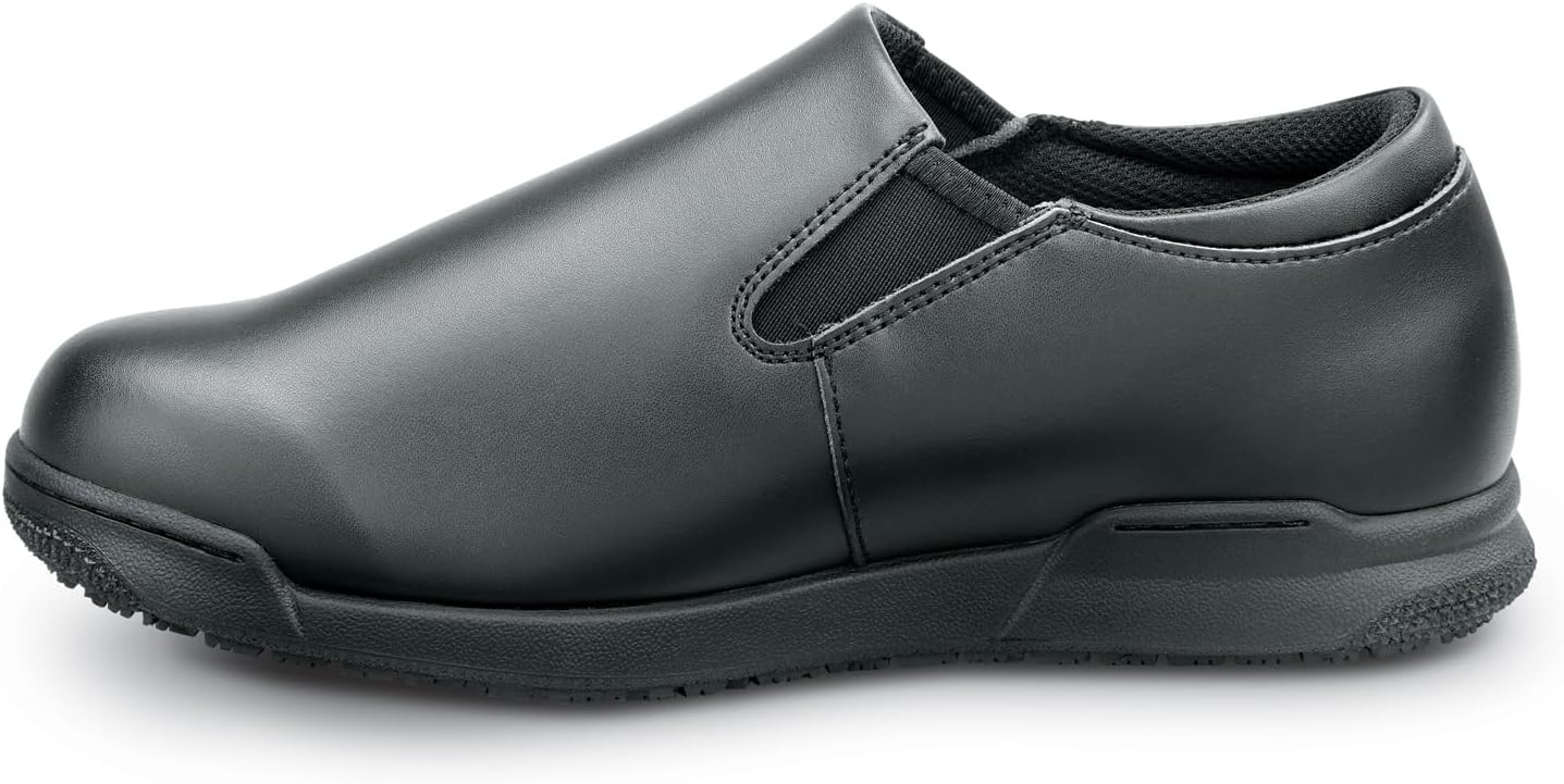SR Max Ashland, Men's, Black, Slip On Oxford Style Soft Toe Slip Resitant Work Shoe