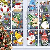 【Material】 Los adhesivos extraíbles para ventanas navideñas están hechos de PVC electrostático, reutilizables e impermeables, se pueden unir firmemente a la ventana y al vidrio, se pueden quitar fácilmente sin dejar rastros.
