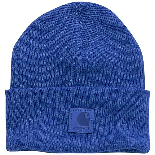 Image of Carhartt Youth Knit Beanie Cuff Hat, Galaxy Blue, One Size