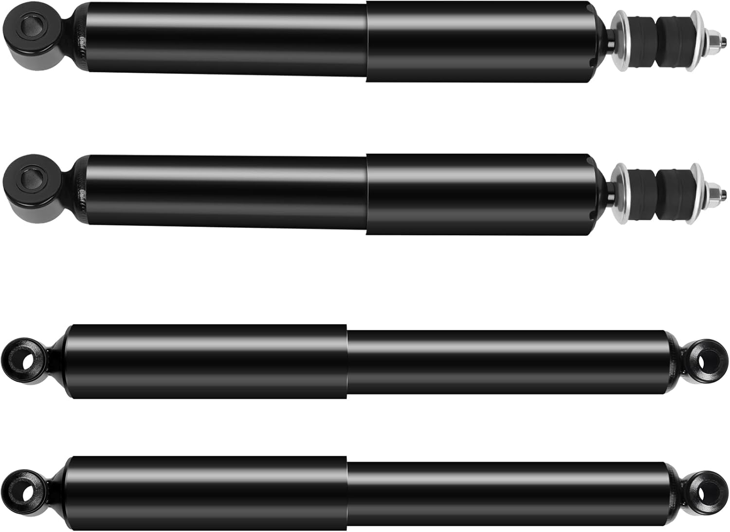 Front Rear Shocks & Struts Compatible for 1998 2002 for Nissan for Frontier 2V 2.4L Base 1998-1999 for Nissan for Frontier 2V 2.4L SE, Pack of 4 Shock Absorbers Replaces 344427 37077