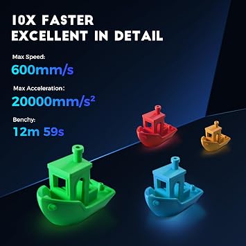 Sovol SV06 ACE 3D Printer Open Source, 600mm/s Max High Speed 3D Printers, Fully Auto Leveling, with Camera Upgraded Structure Planetary Dual Gear Direct Drive Printing Size 8.66x8.66x9.84 inch