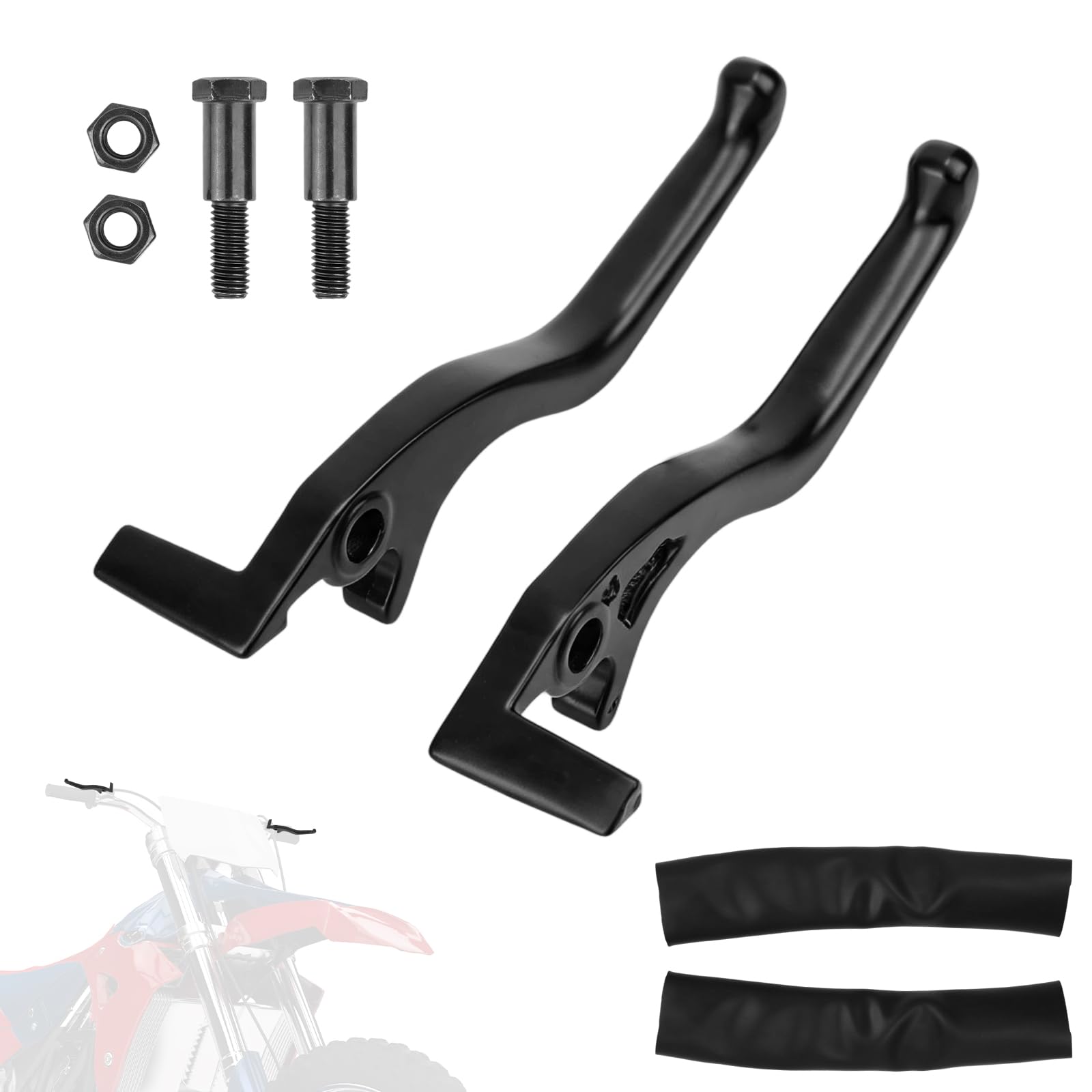 NQEUEPN 2pcs Brake Levers Set for IN10 PRO/IN10 Electric Dirt Bike, Black