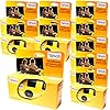 Photo Porst Set da 10 fotocamere usa e getta, ideali per matrimoni e feste, con rullino da 27 foto, flash e batterie incluse (confezione in lingua italiana non garantita)