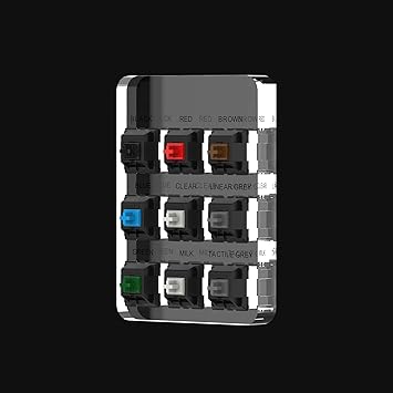 VMS INDIA9-Key for Cherry MX Switches Shaft Switch Tester 9 Key Translucent Keycap