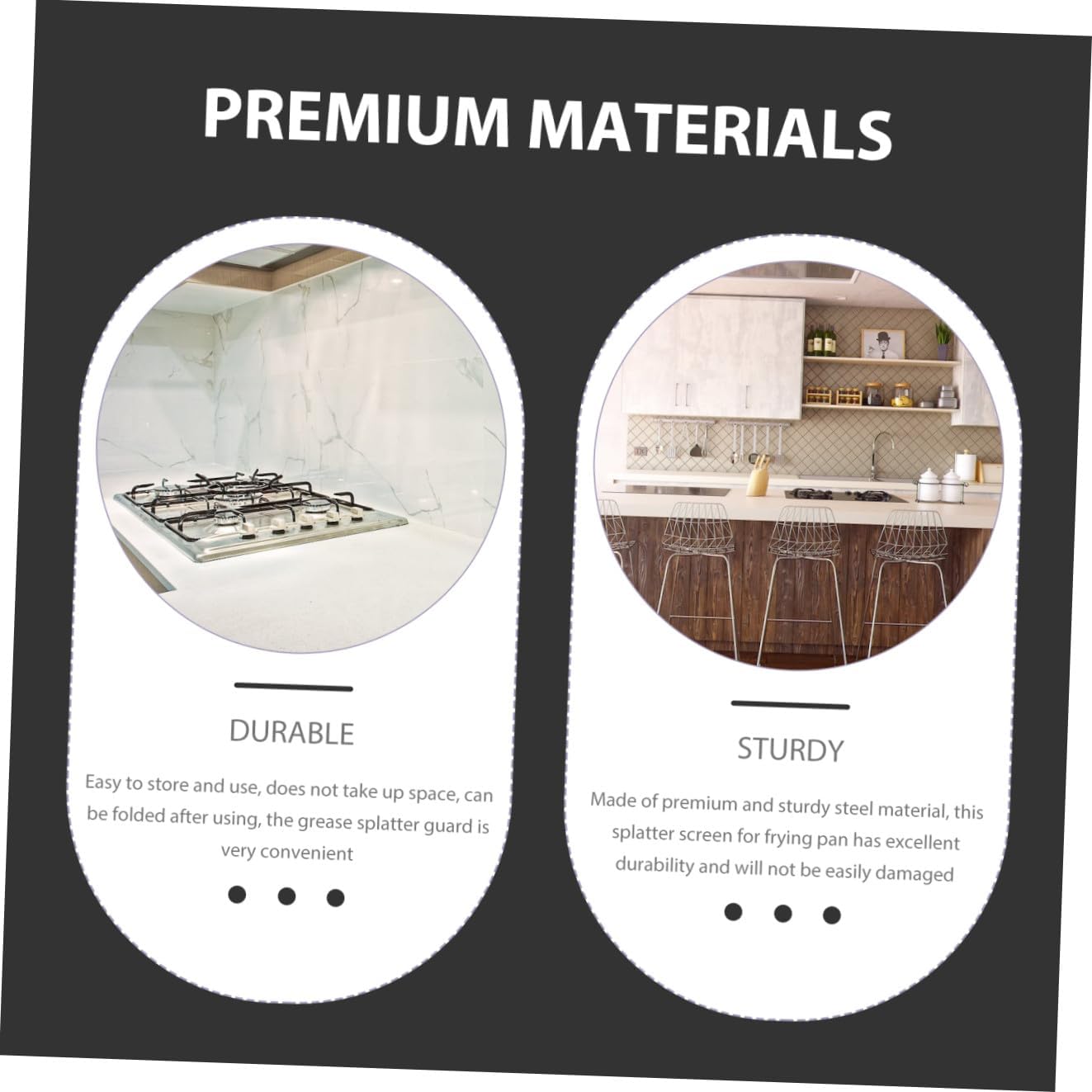 IMIKEYA Stove Screen Oil Baffle Grease Screens for Fry Pans Stove Wall Protector