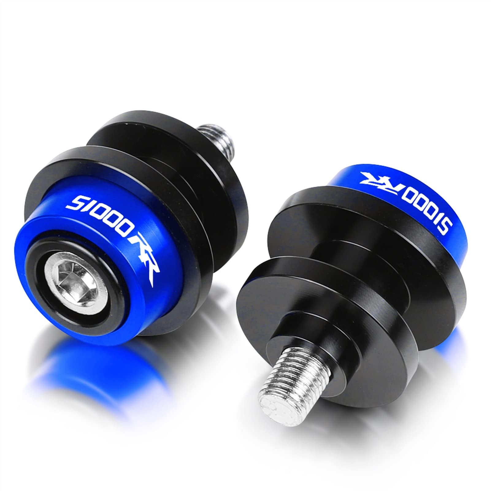Vis bras oscillant 8mm bleu pour éviter les chutes de moto sur béquille de stand