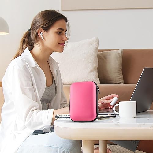 Vista 12 de Estuche de transporte para disco duro, bolsa organizadora de almacenamiento, bolsa de transporte universal multiusos compatible con Western Digital