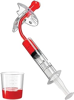 Baby Medicine Syringe Pacifier for Oral Feeding, Liquid Baby Medicine Dispenser, Newborn & Infant Pacifier Medicine Dispenser, Baby Essentials Medicine Pacifier Dispenser Infant (1 Pk)