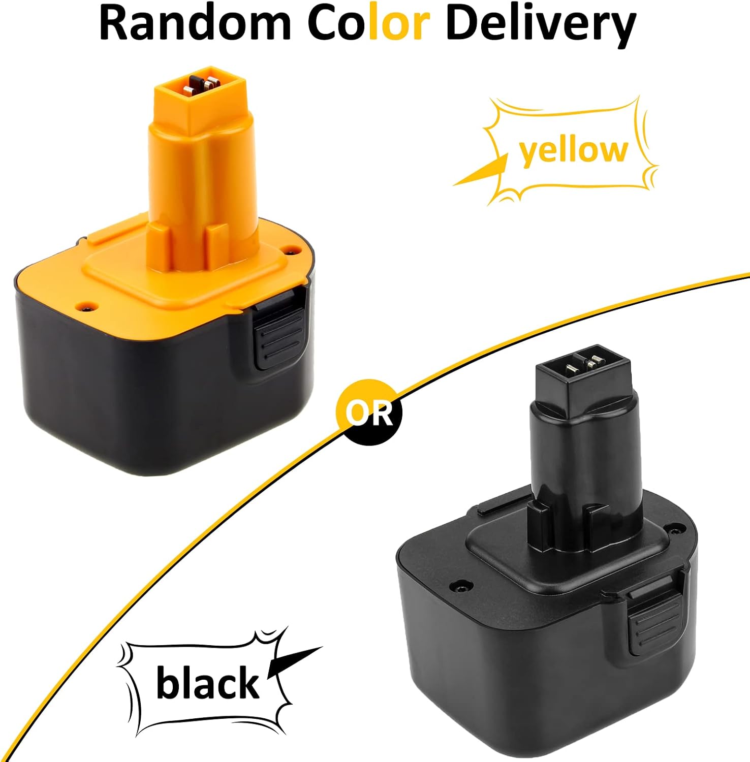 GERIT BATT 2 Pack Upgraded 12V 3.6Ah Ni-MH Replacement Battery Compatible with Dewalt 12v Battery DW9071 DW9072 DC9071 DE9037 DE9071 DE9072 DE9074 DE9075 152250-27 397745-01 Cordless Power Tools