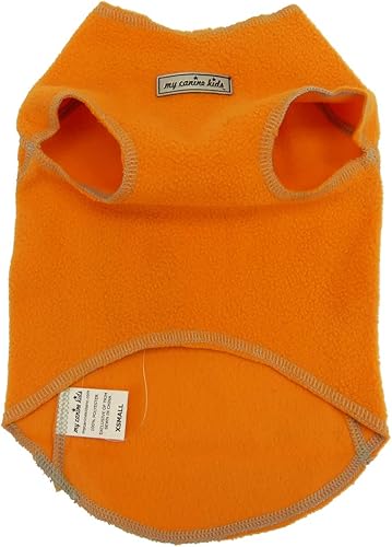 Miniatura 10 de My Canine Kids Chaleco de vellón tipo suéter de clima fresco, ropa de primavera y otoño para perros (6500) (XL se adapta a 60-90 libras, espalda de