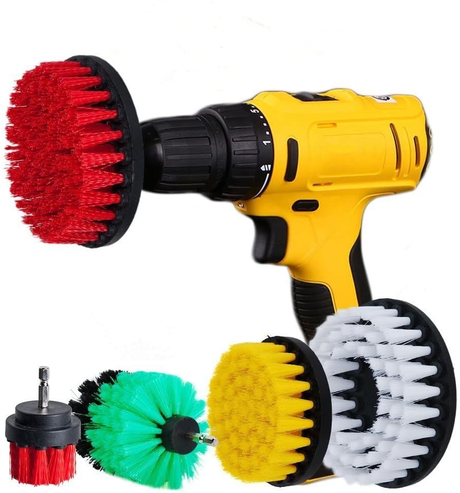 DUOSHIDA Drill Brush Soft Medium Stiff Bristle Powered