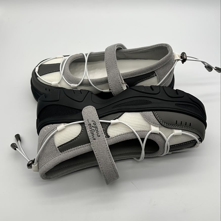 High-top Mary Jane stylish round-toe versatile casual comfortable women's sports shoes2