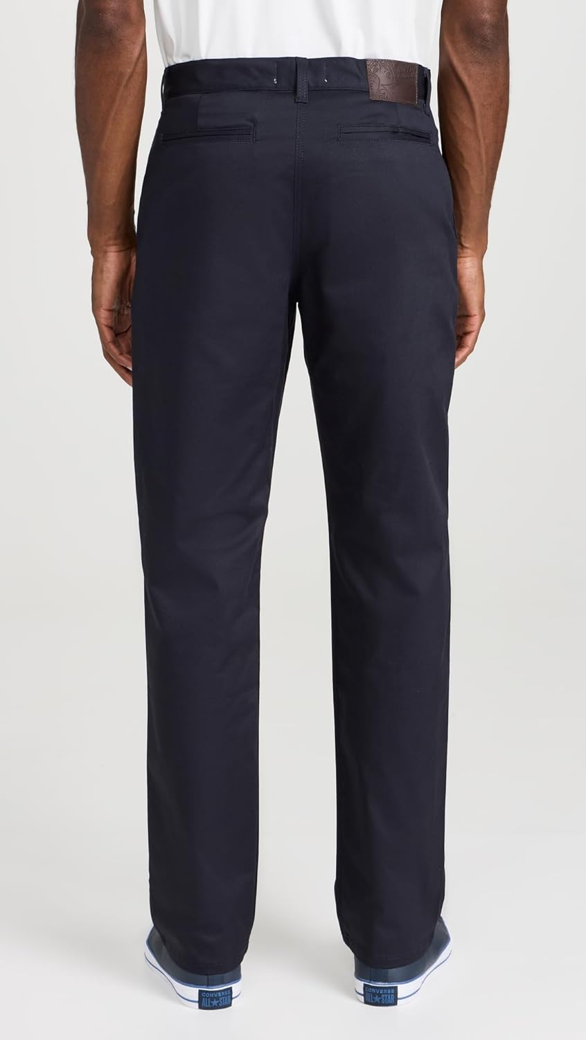 Naked & Famous Denim Men's Straight Chino Navy Stretch Twill Pants - Image 4