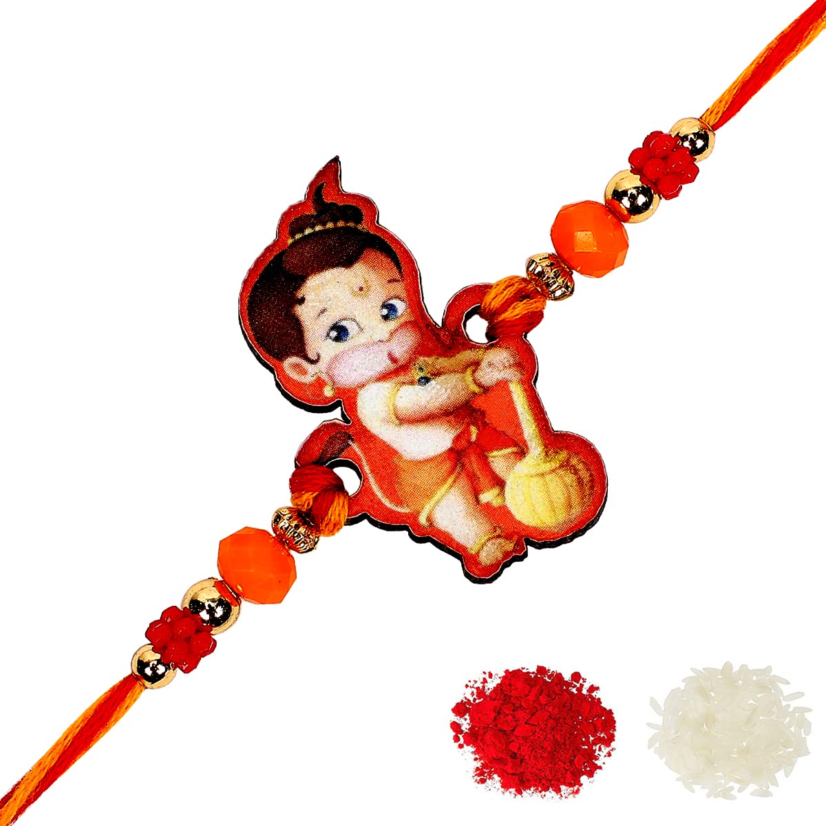 Riddhika Ventures Stylish Kids Rakhi Bracelet with Roli Chawal and Greeting Card (P13) (B07DRH422G) Amazon Price History, Amazon Price Tracker