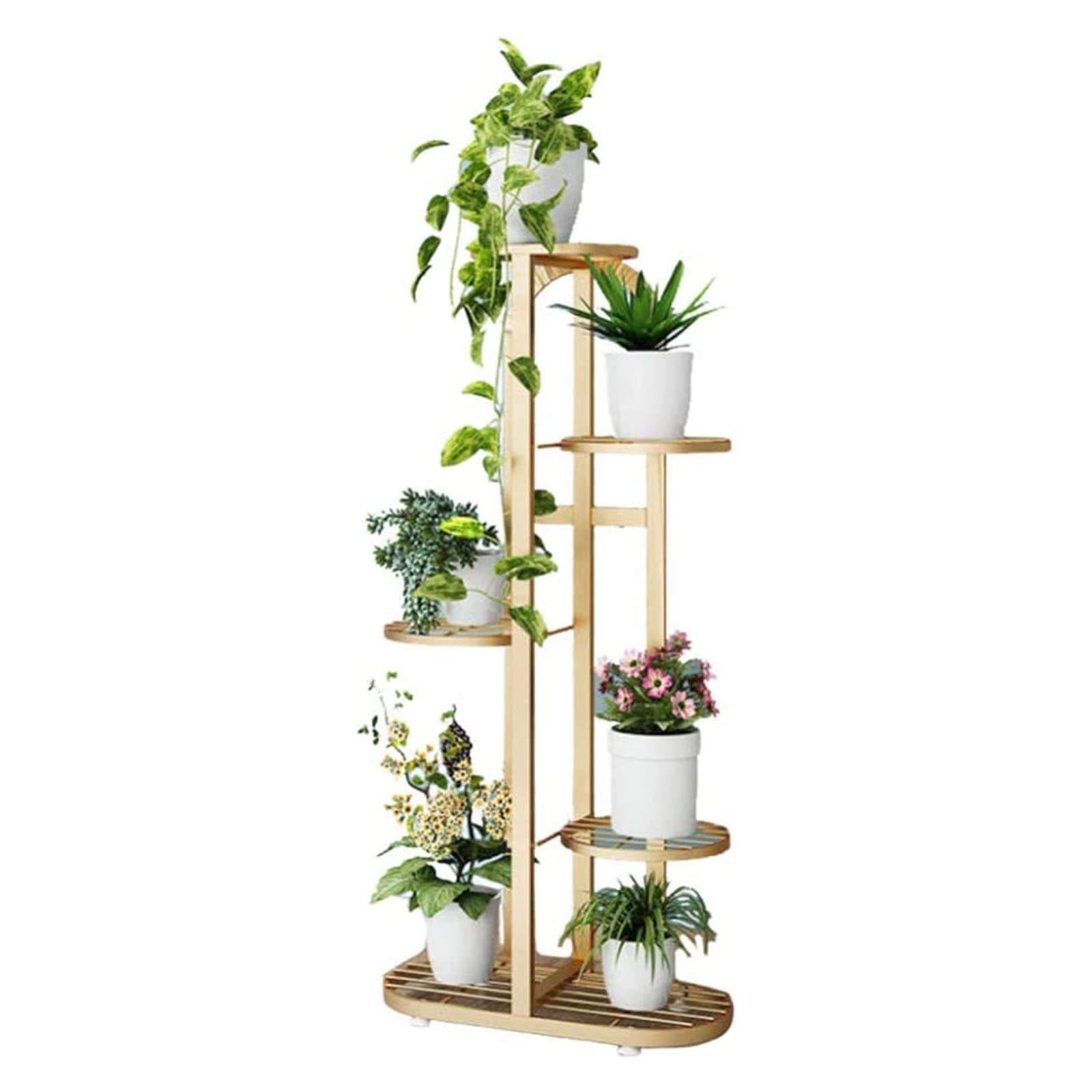 YUANCHUTOP 4/5/6/7/8 Tier Metal Plant Stand, Flower Stand Multiple Flower Pot Holder Shelves Planter Rack Storage Organizer Display Metal Pot Rack, Display Shelf for Home, Balcony,White,8floors
