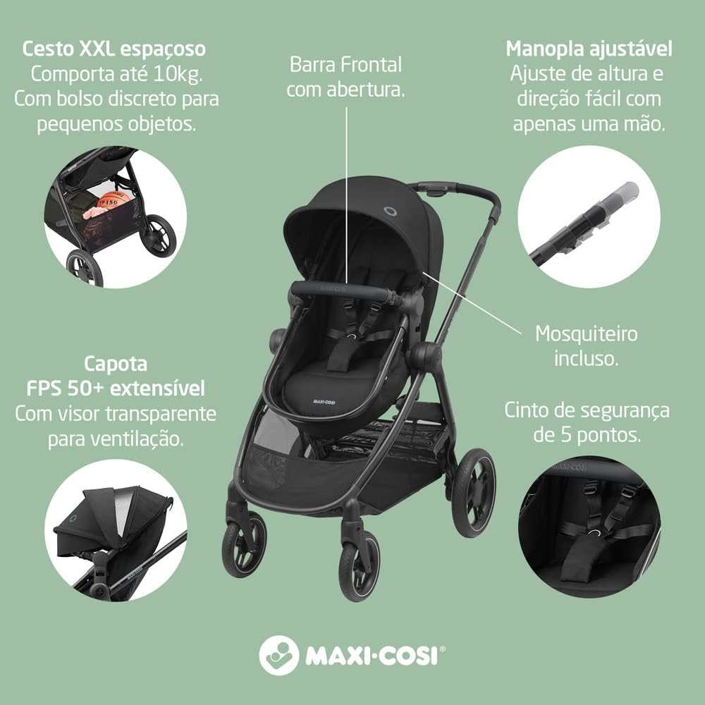 Maxi-Cosi, Travel System Anna³ Trio, Essential Black