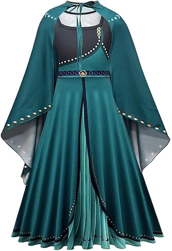 Dressy Daisy Disfraz de princesa de hielo 2 para niñas pequeñas, disfraz de coronación con capa para Halloween, fiesta de cumpleaños