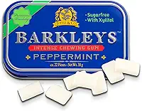 Barkleys sem açúcar, goma de menta com xilitol - hálito saudável refrescante e sabor duradouro - goma de mascar de menta sem açúcar, ceto, vegano - 1