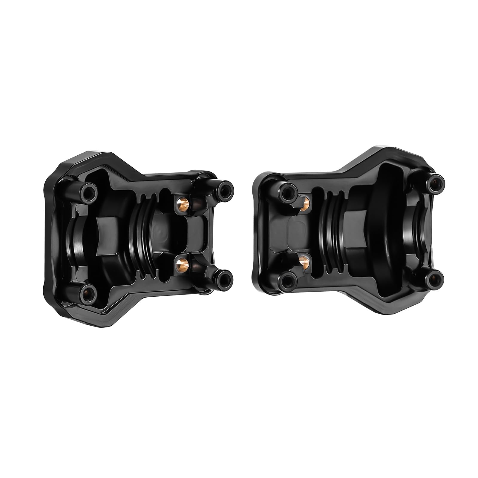 INJORA 61g Couvercle d'Axe Différentiel en Laiton Avec Revêtement Noir pour FMS FCX10 1/10 RC Crawler Upgrade