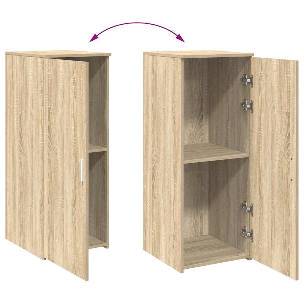 vidaXL Mobile Portaoggetti Rovere Sonoma 40x45x103,5 cm in Truciolato, Armadio, Armadio da scrivania, Armadio da Ufficio, Armadio credenza