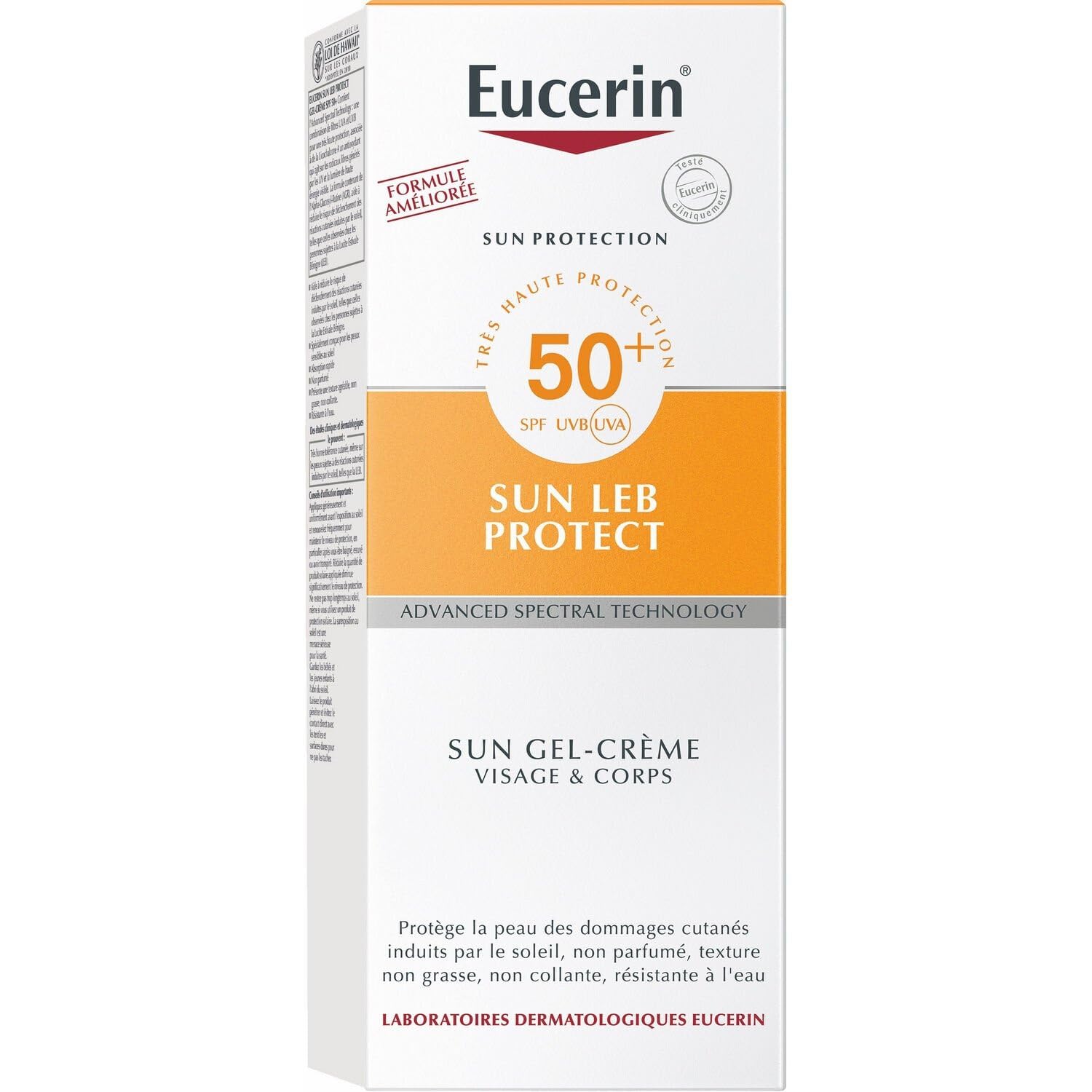 EUCERIN – Spray Solaire Haute Protection SPF 50, Préserve la Peau Sensible du Vieillissement (150 mL) - lot de 2 - Vendu par Lot