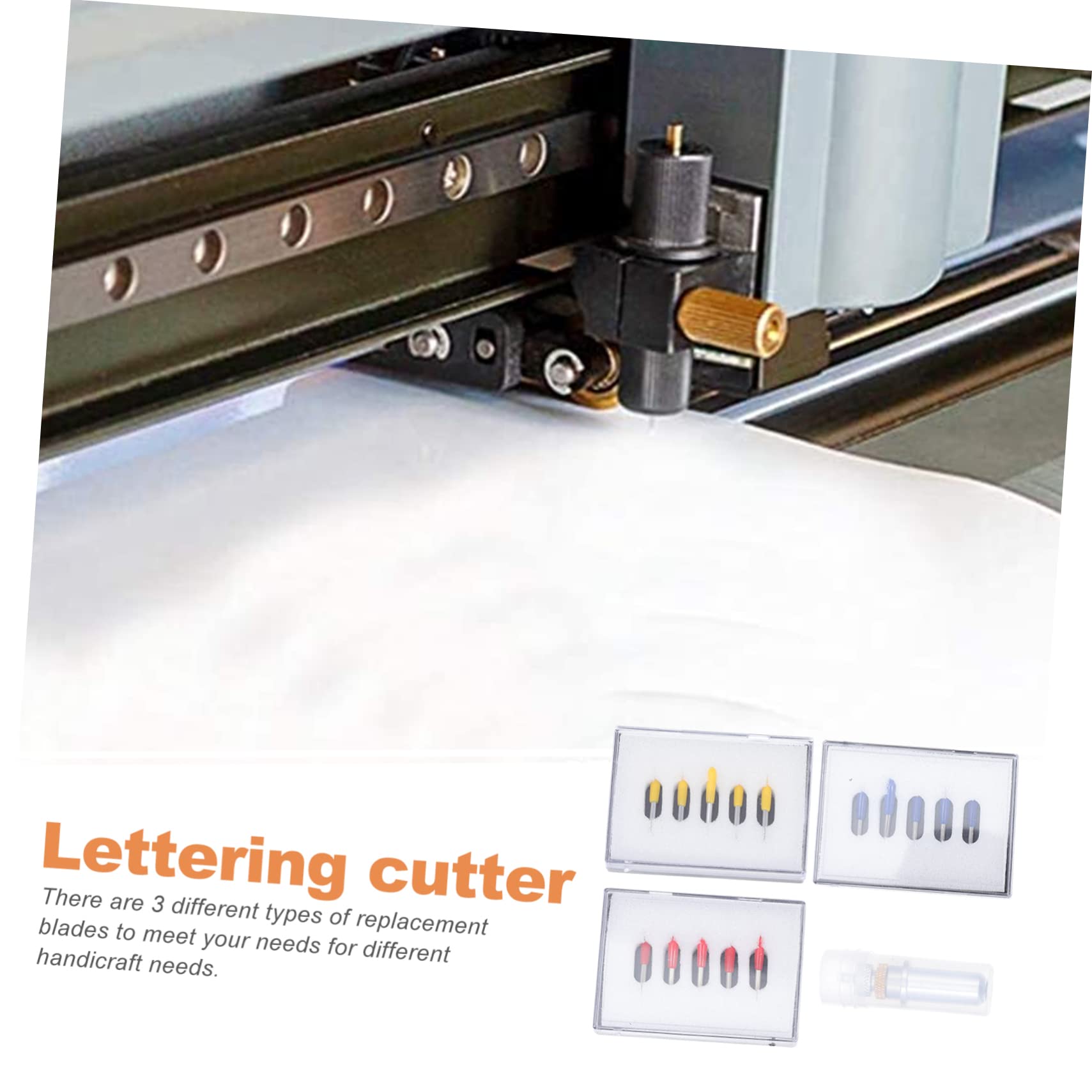 HONMEET 1set Tungsten Lettering Cutters for Cutting Plotters Replacement Blades Cover Types of Engraving Tools for Craft Projects Compatible Vinyl Cutters