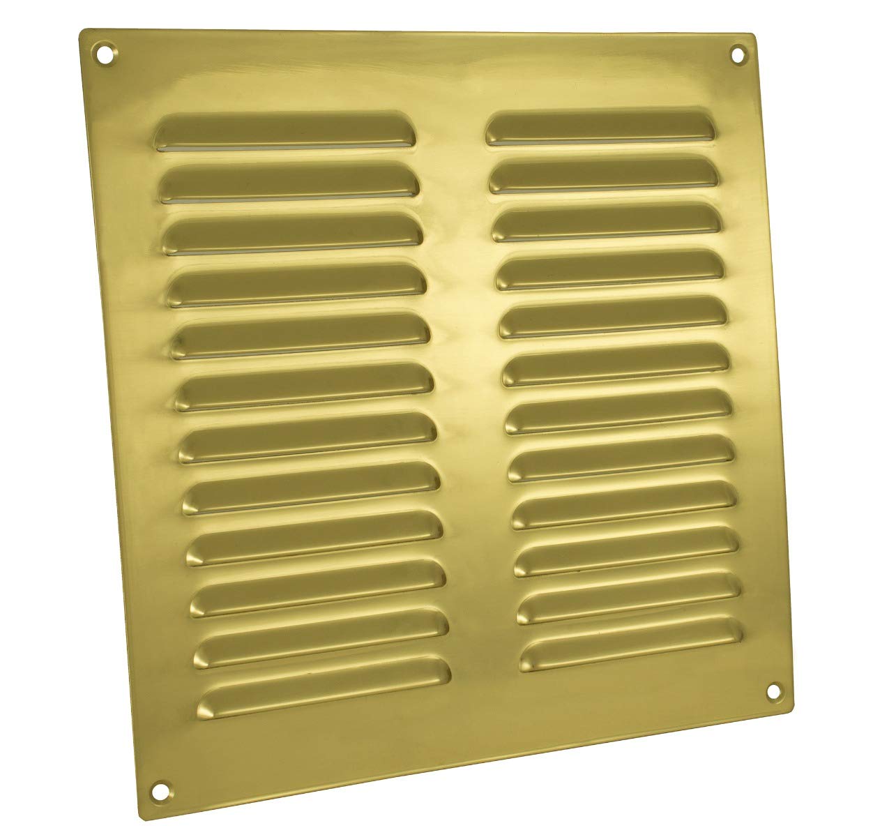 Carlisle Brass Polished Brass Hooded Louvre Vent (Hl6) from B&Q
