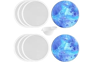 Thickened Round Coaster Resin Molds for Creative DIY Coasters and Home Decor