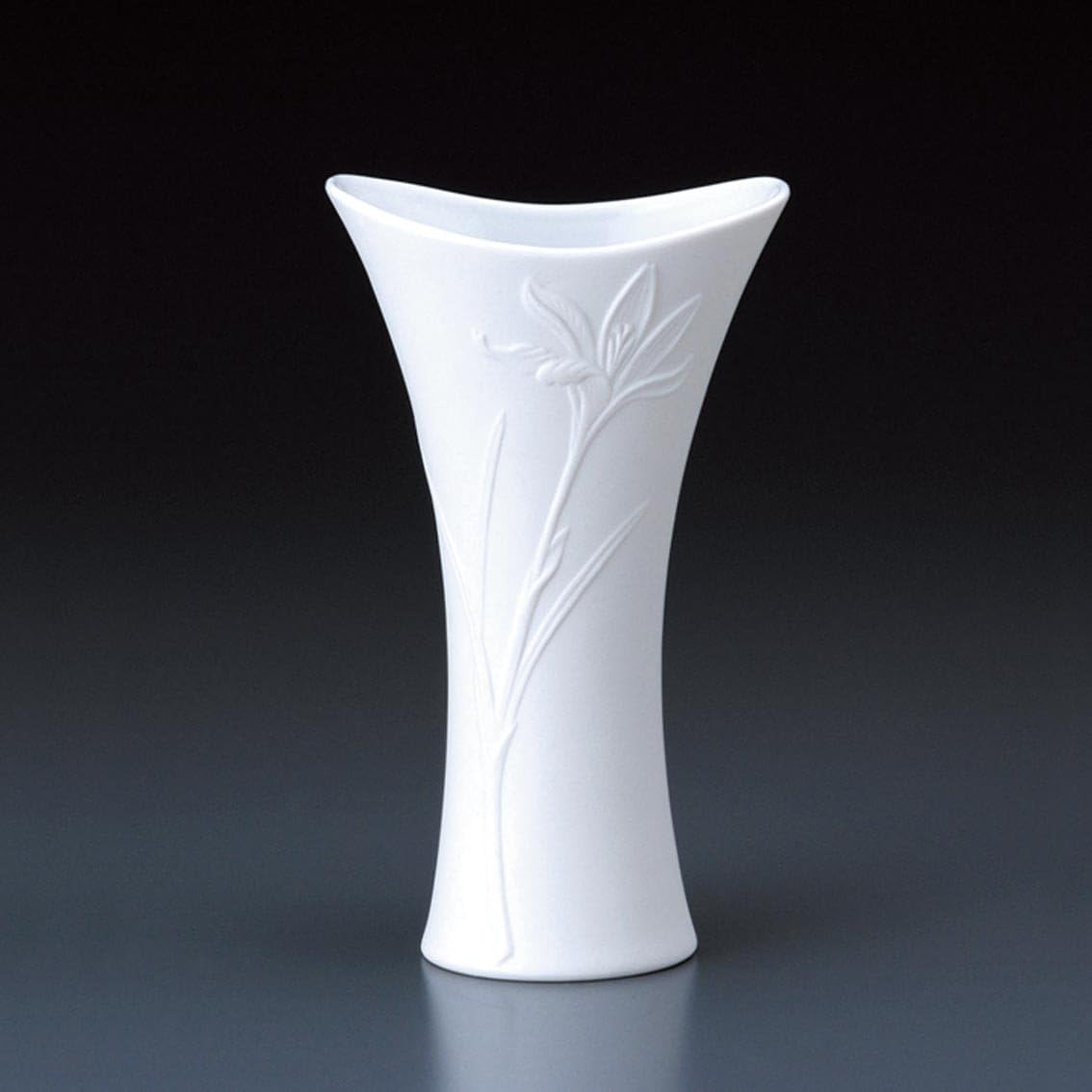 Flower Vase with Crocus engraving , Imported from Japan