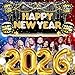 KatchOn, Huge New Years Decorations 2026 Set - Pack of 44 | Gold and Black Happy New Year Banner, 2026 Balloon Numbers | New Years Balloons for NYE Decorations, New Years Eve Party Supplies 2026