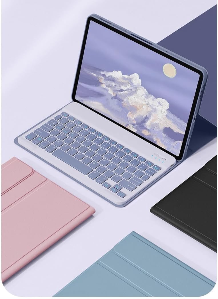 Keyboard Case for Lenovo Tab M11 2024 Model (TB330FU/TB330XU), Slim Flip Case with Magnetically Detachable Candy Color Keyboard for Lenovo Tab M11 11-inch, Pink